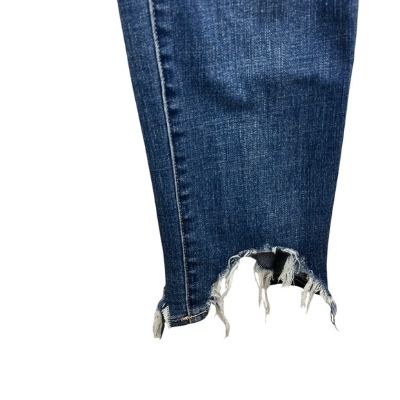 L'AGENCE High Line  High Rise Jeans Medium Blue Fitted Stretchy Cotton Blend 27 - Picture 2 of 12